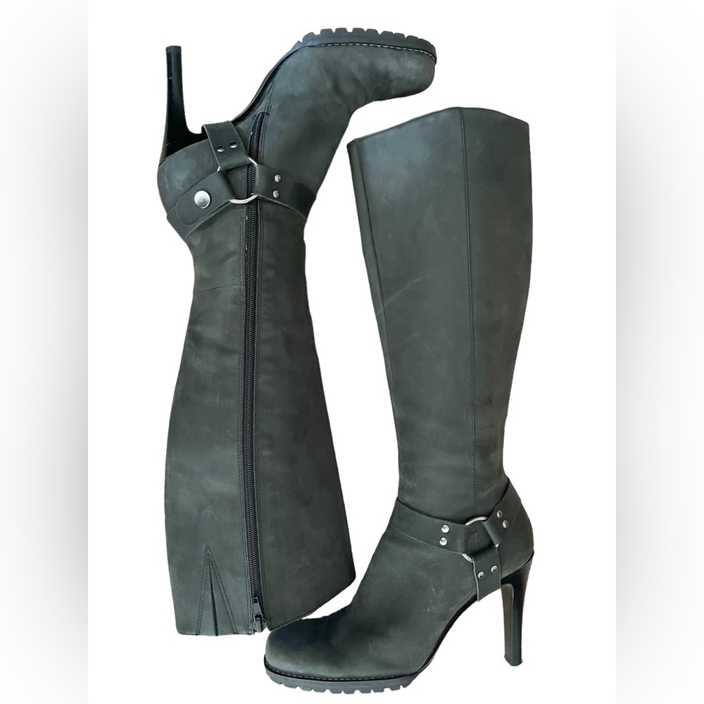 Gianni Bini Gray Suede Hercules Below the Knee Tall Boots Size 8 - Picture 7 of 10